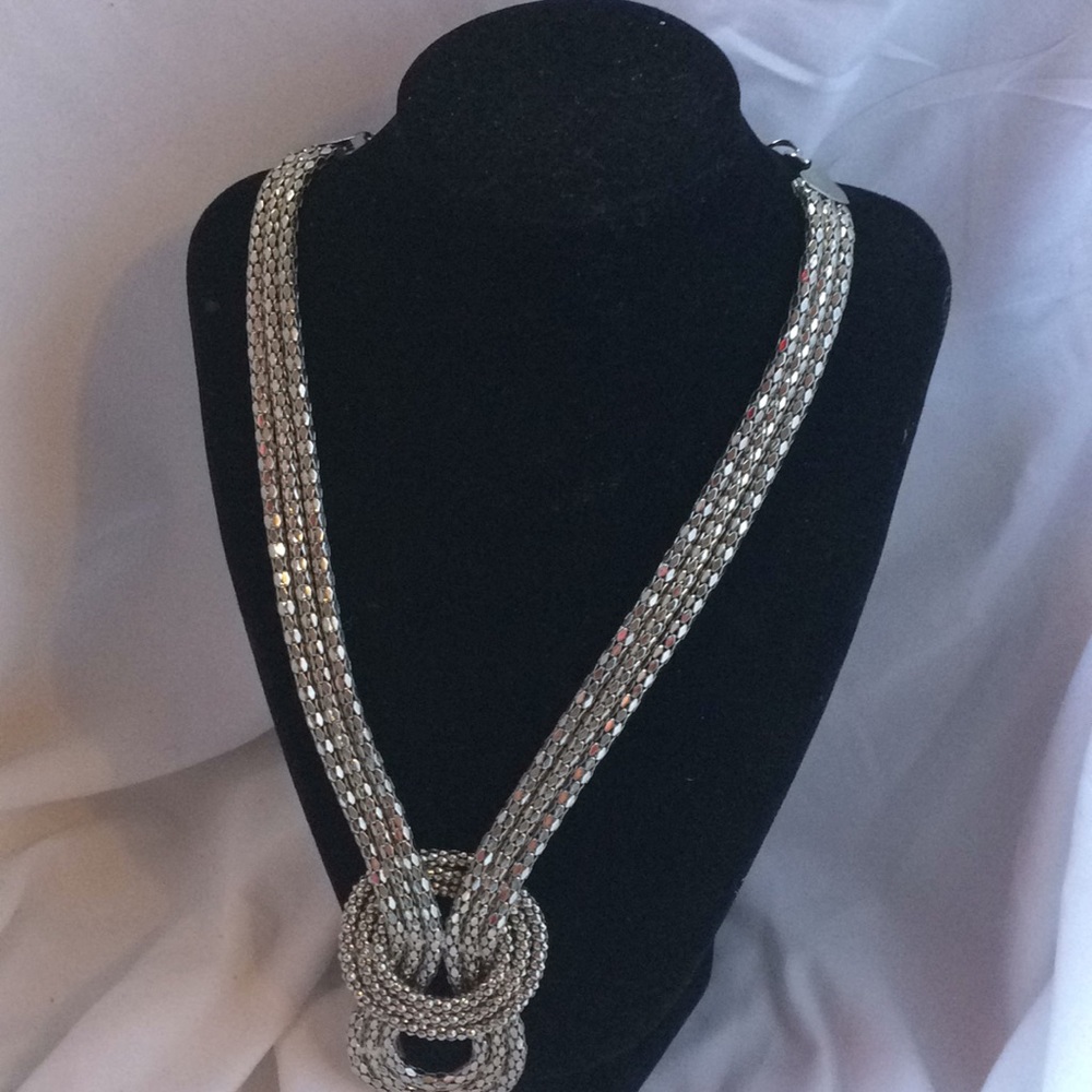 Silver  statement necklace